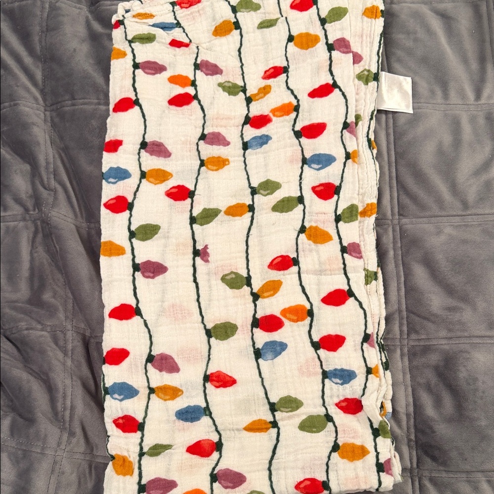 Little Unicorn Christmas Muslin Swaddle
